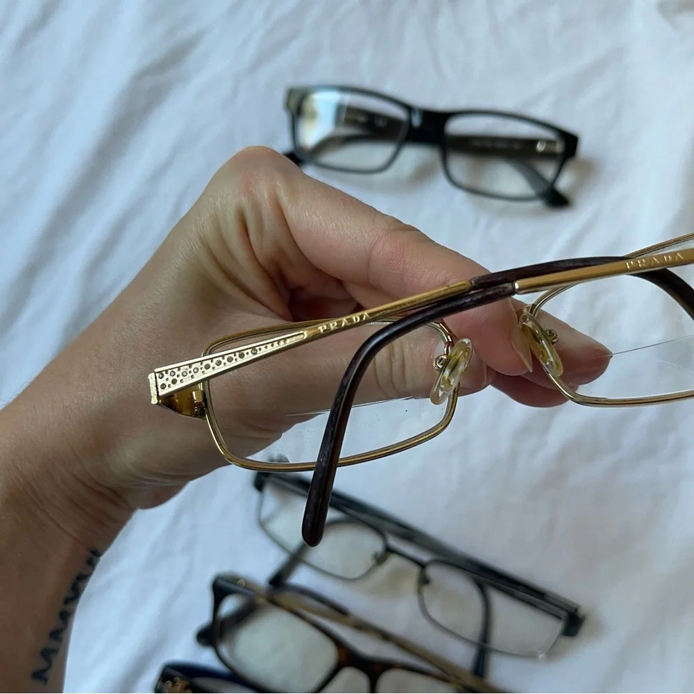 Bundle Lot Womens Eyeglasses Rx Frames Luxury Designer Prada Coach Versace WORN - Picture 7 of 8